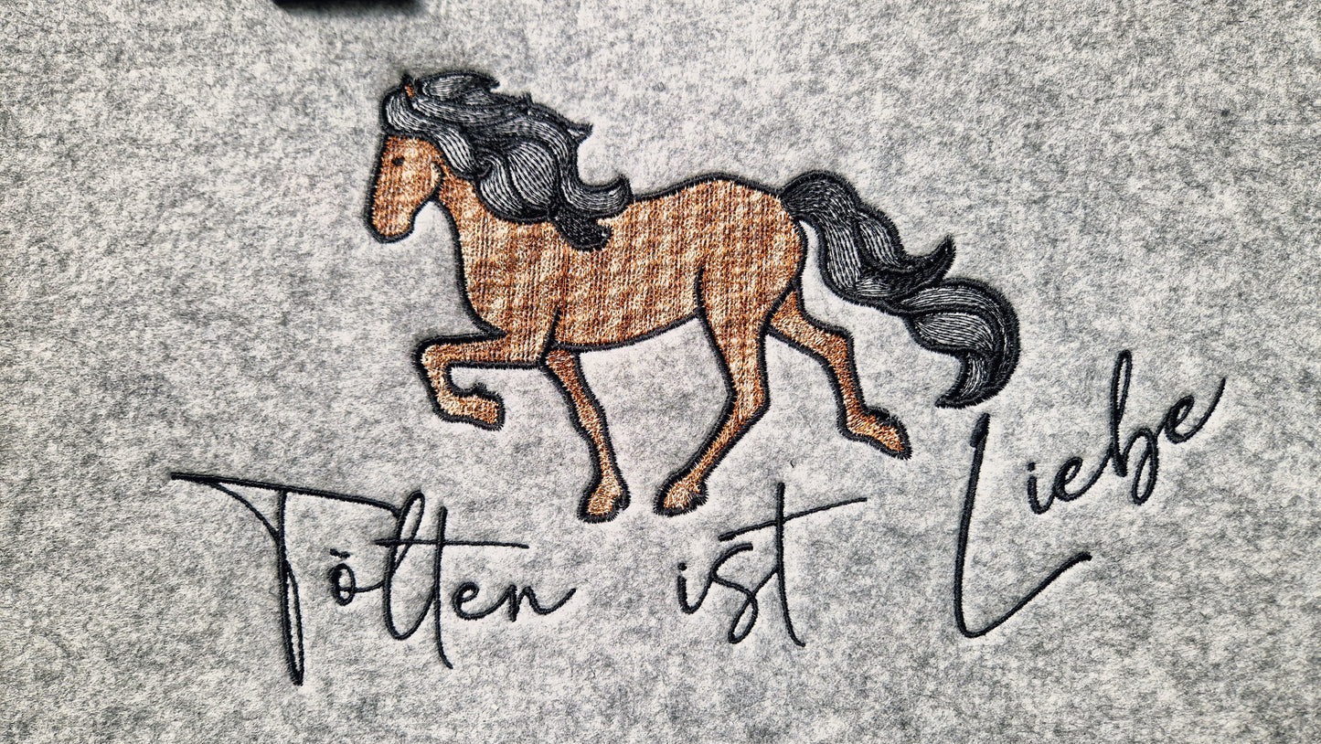 Filzshopper Islandpferd Tölten ist Liebe - Pirouette Handmade