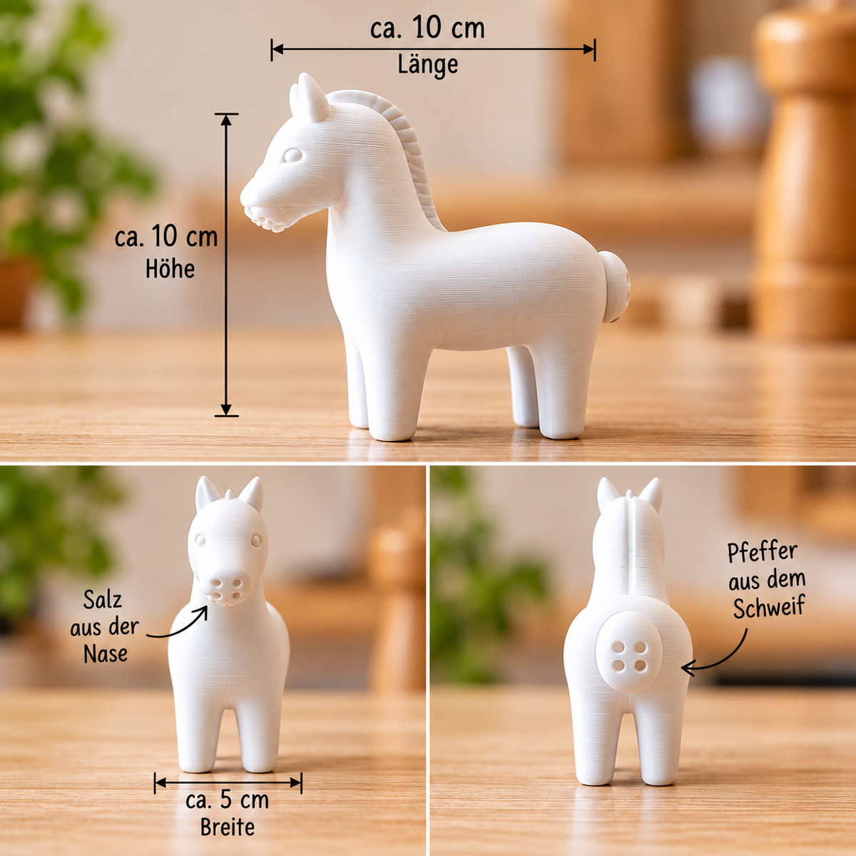 Salt & Pepper Pony - Pirouette Handmade