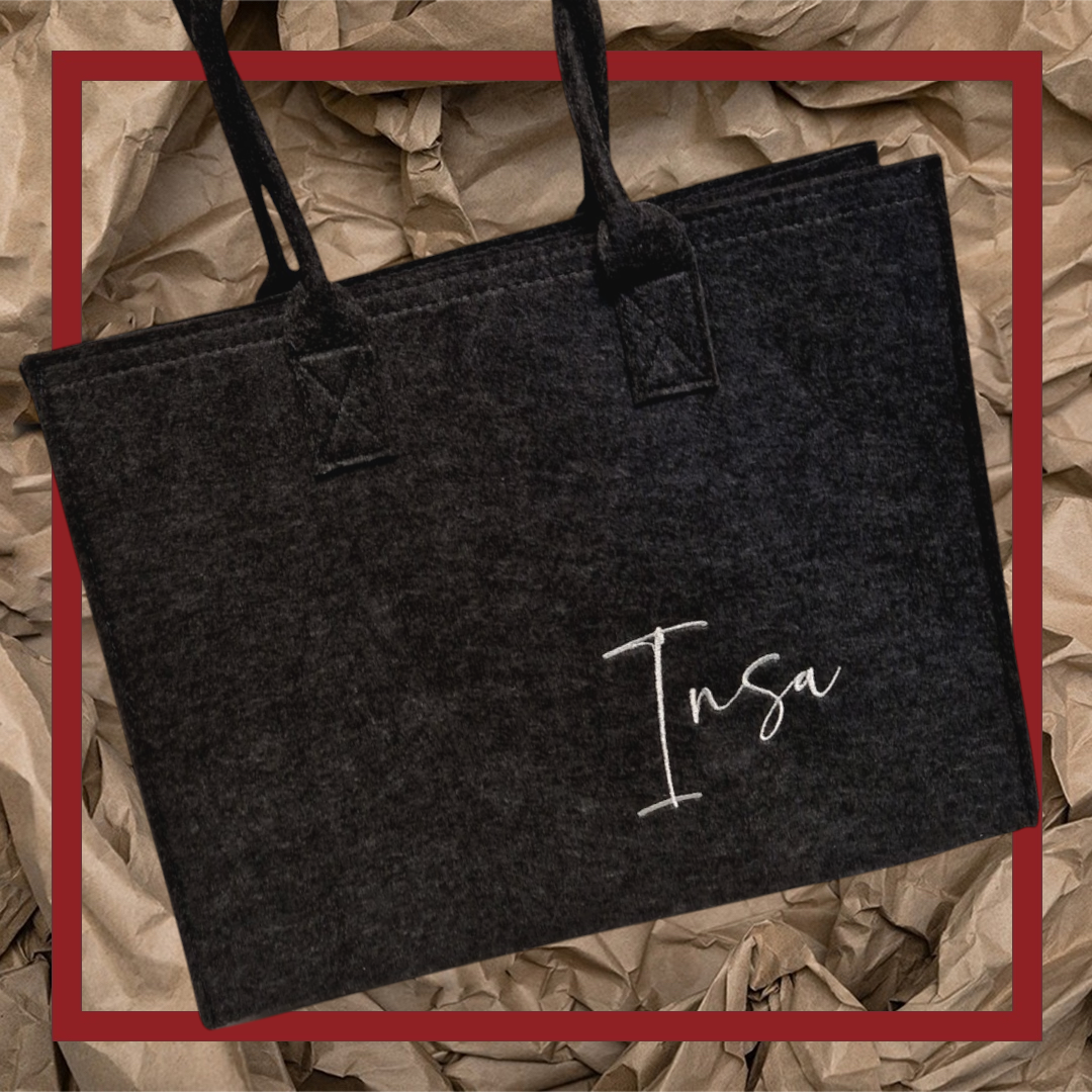 Shopper Dunkel "Personalisierbar" - Pirouette Handmade