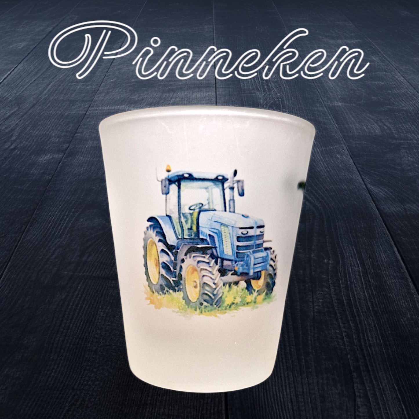 Schnapsglas Pinneken Trecker blau - Pirouette Handmade