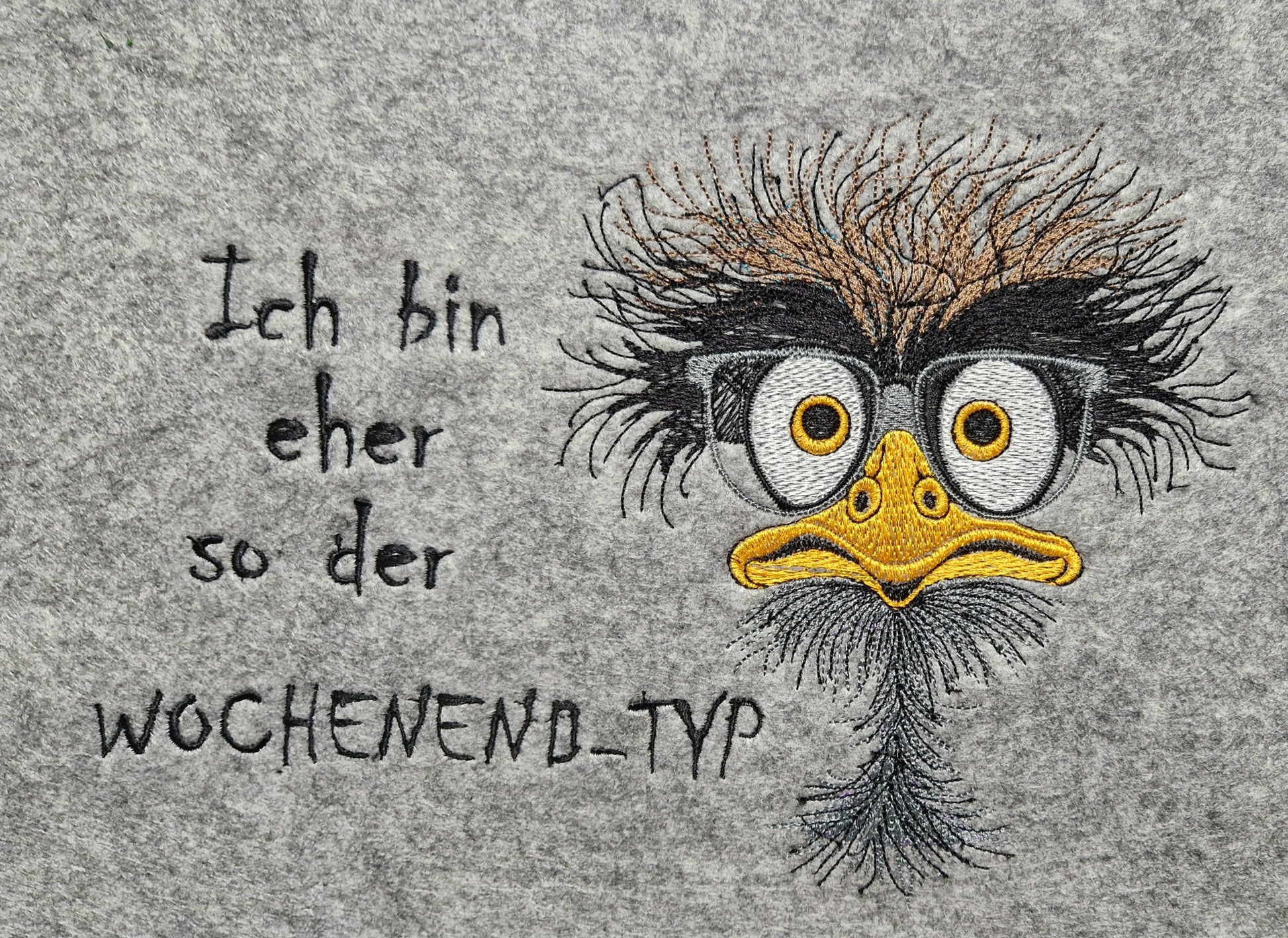 Filzshopper Lustiger Vogel Wochenendtyp - Pirouette Handmade