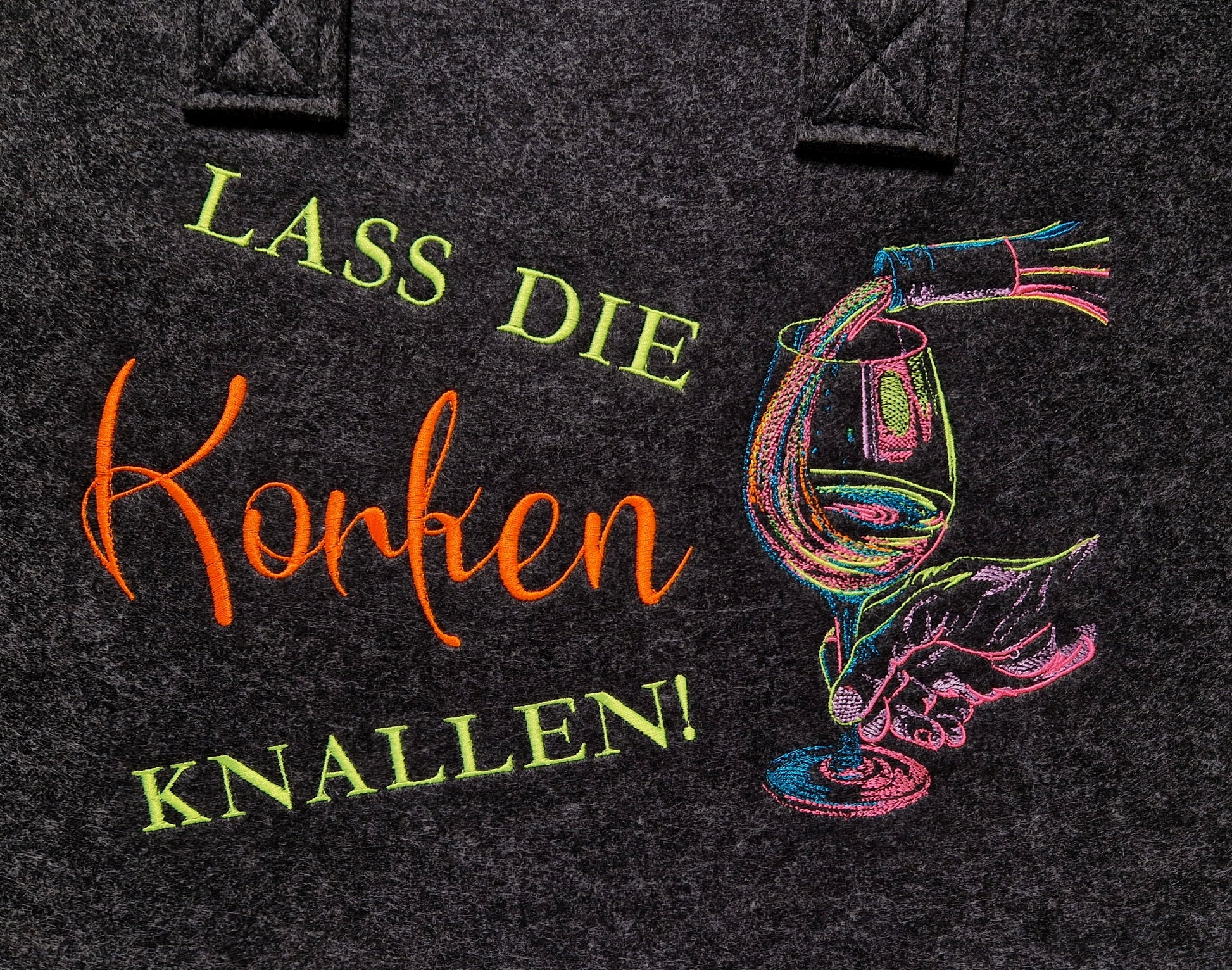 Filzshopper Lasst die Korken knallen - Pirouette Handmade