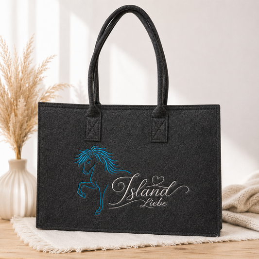 Filzshopper Tragetasche Filztasche Islandliebe - Pirouette Handmade