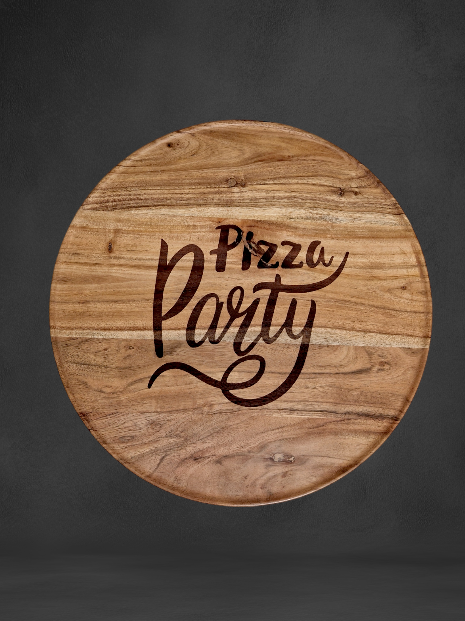 Pizzateller aus Akazienholz "Pizza Party" - Pirouette Handmade