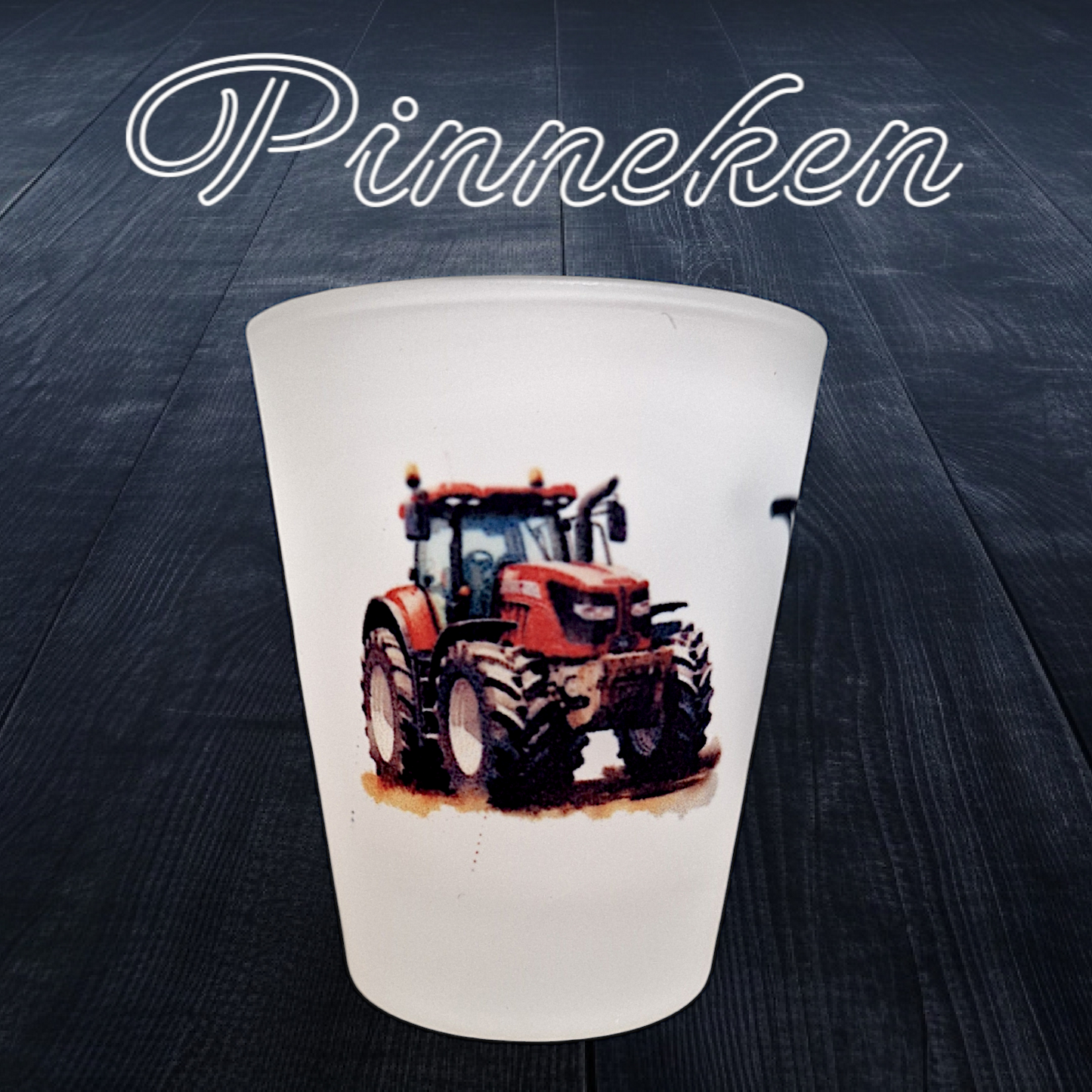 Schnapsglas Pinneken Trecker rot - Pirouette Handmade