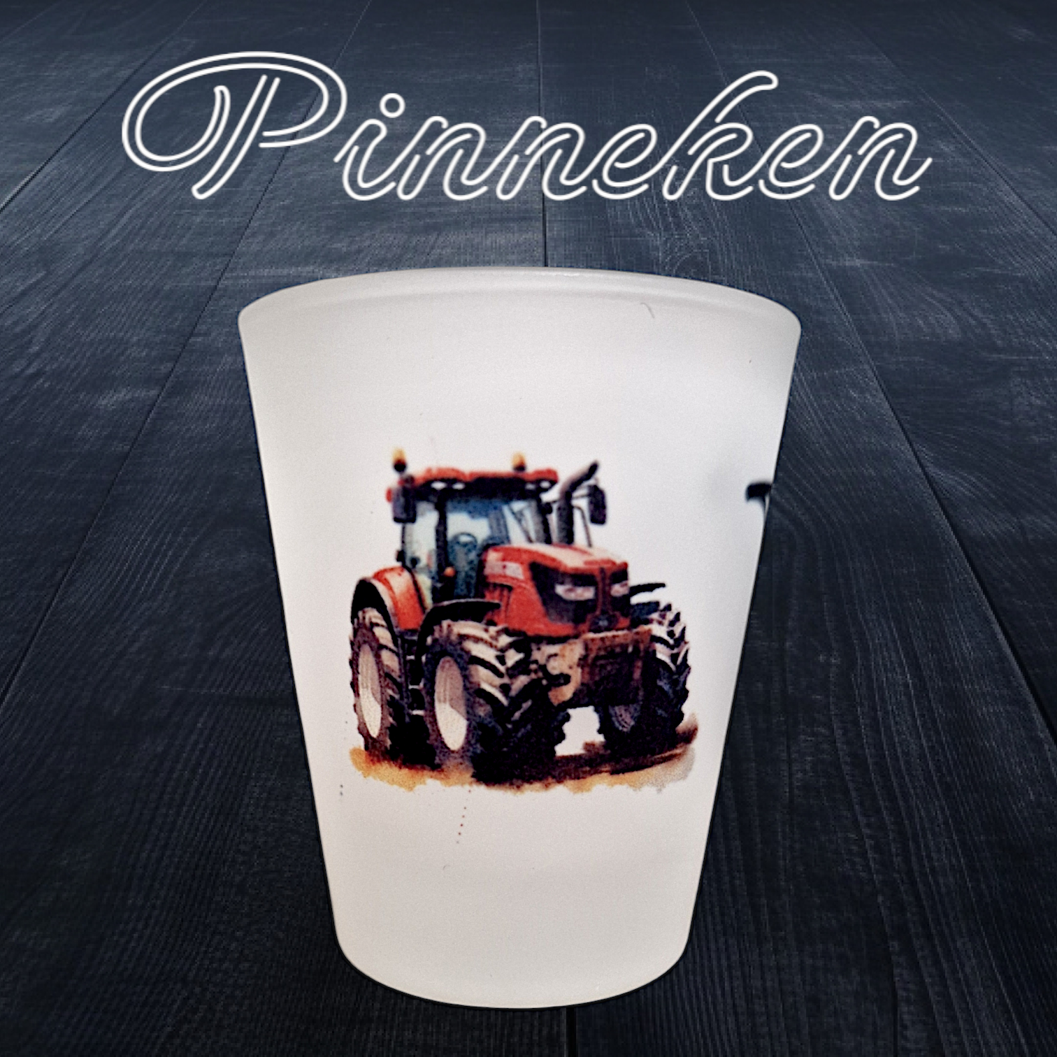 Schnapsglas Pinneken Trecker rot - Pirouette Handmade