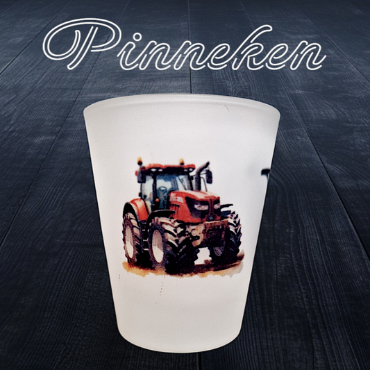 Schnapsglas Pinneken Trecker rot - Pirouette Handmade
