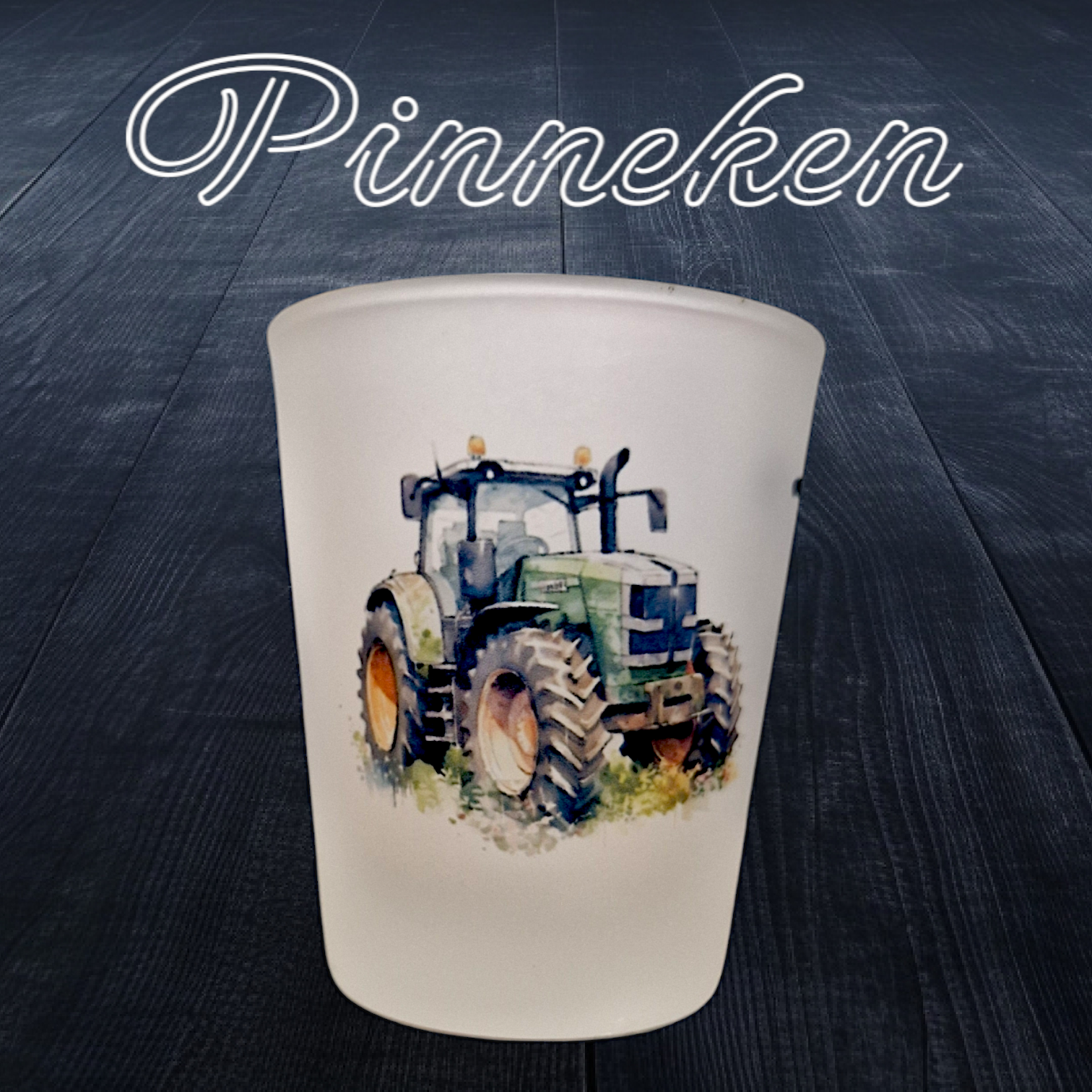 Schnapsglas Pinneken Trecker grün - Pirouette Handmade