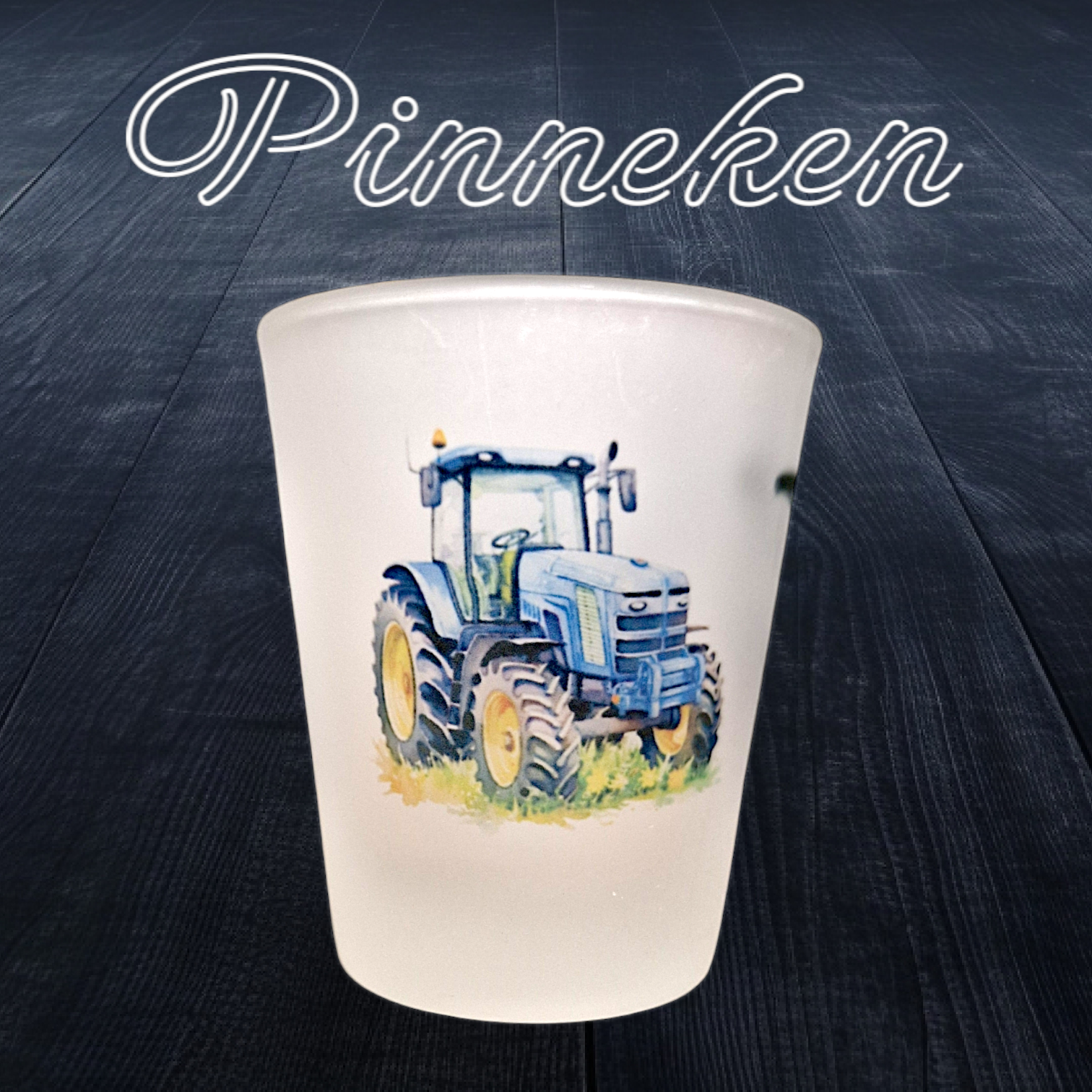 Schnapsglas Pinneken Trecker blau - Pirouette Handmade