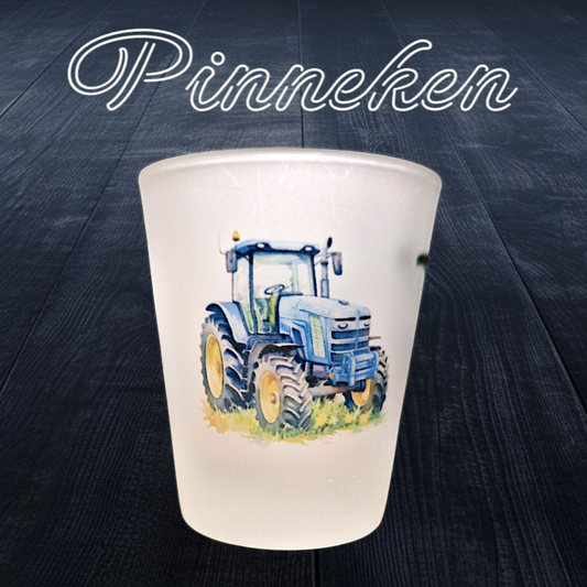 Schnapsglas Pinneken Trecker blau - Pirouette Handmade