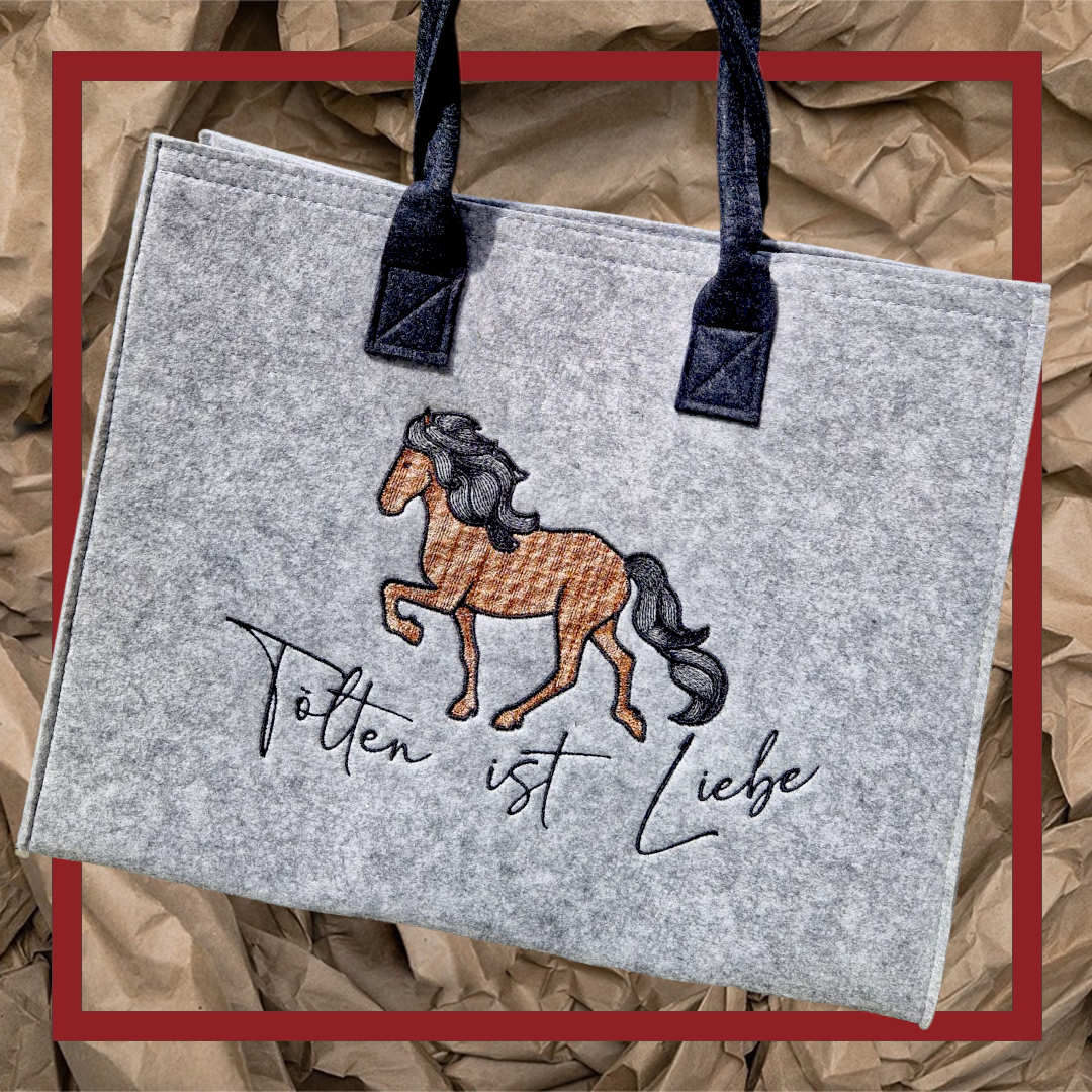 Filzshopper Islandpferd Tölten ist Liebe - Pirouette Handmade