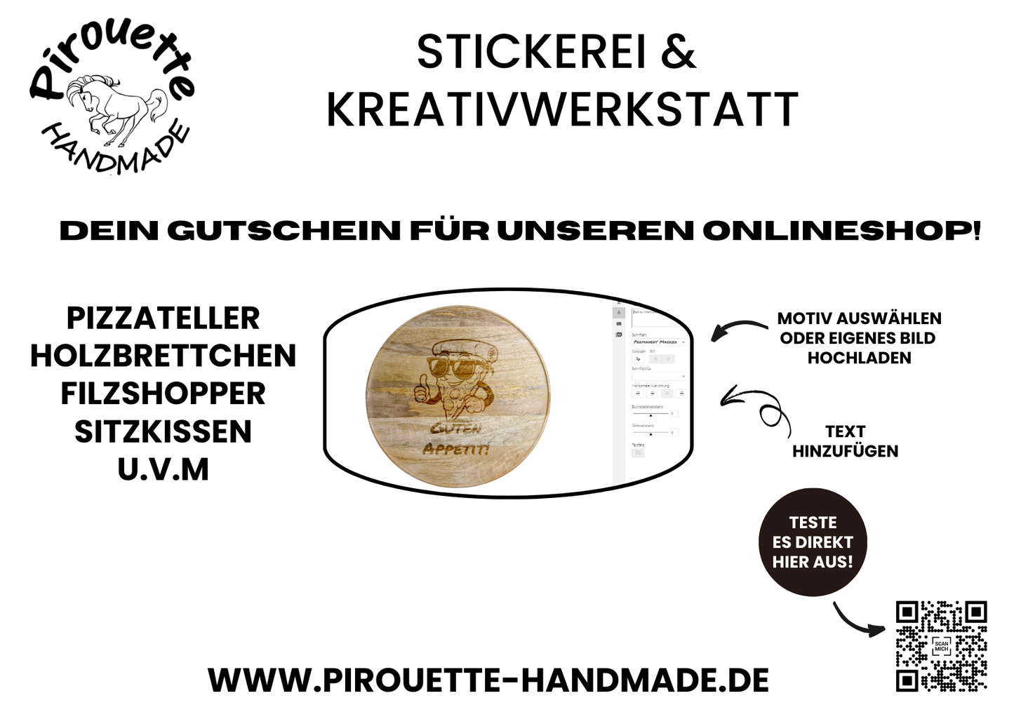 Pirouette Handmade Gutschein - Pirouette Handmade