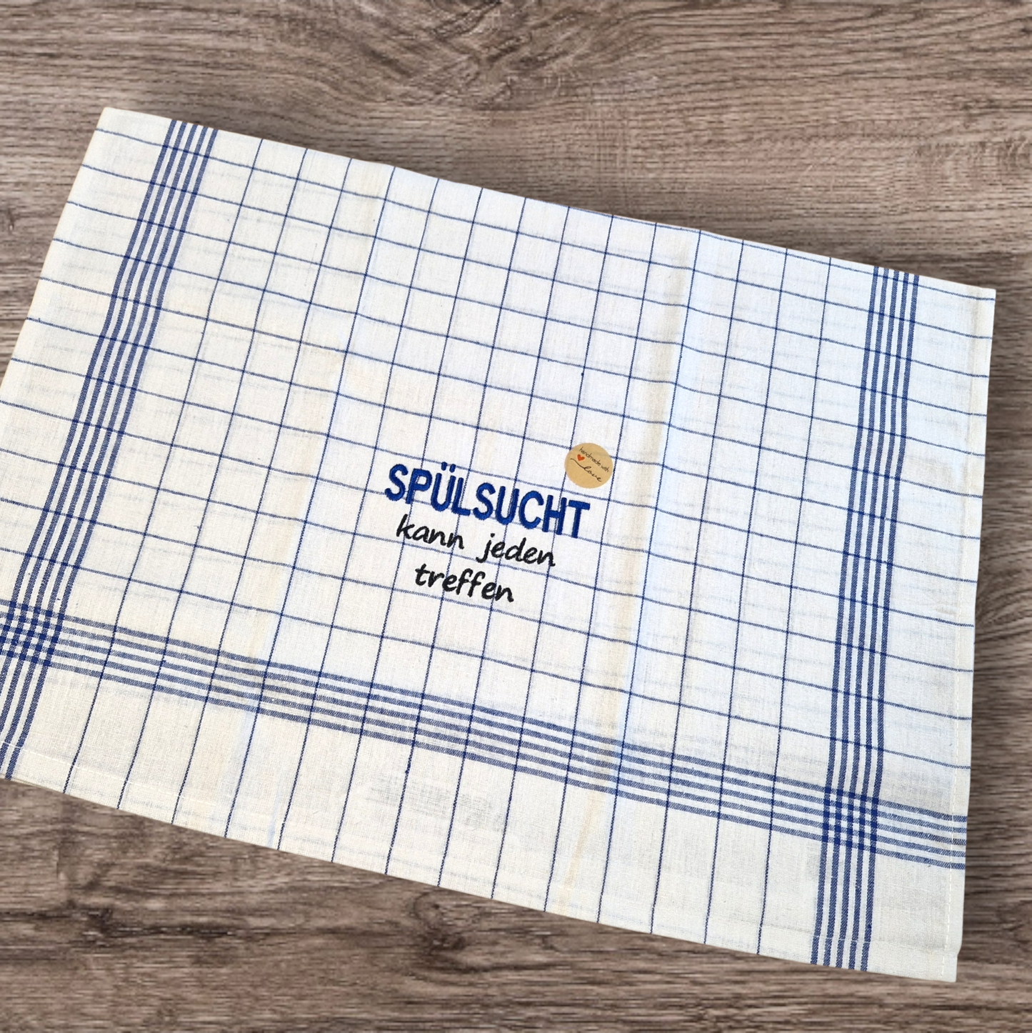 Küchenhandtuch "Spülsucht kann jeden treffen" - Pirouette Handmade