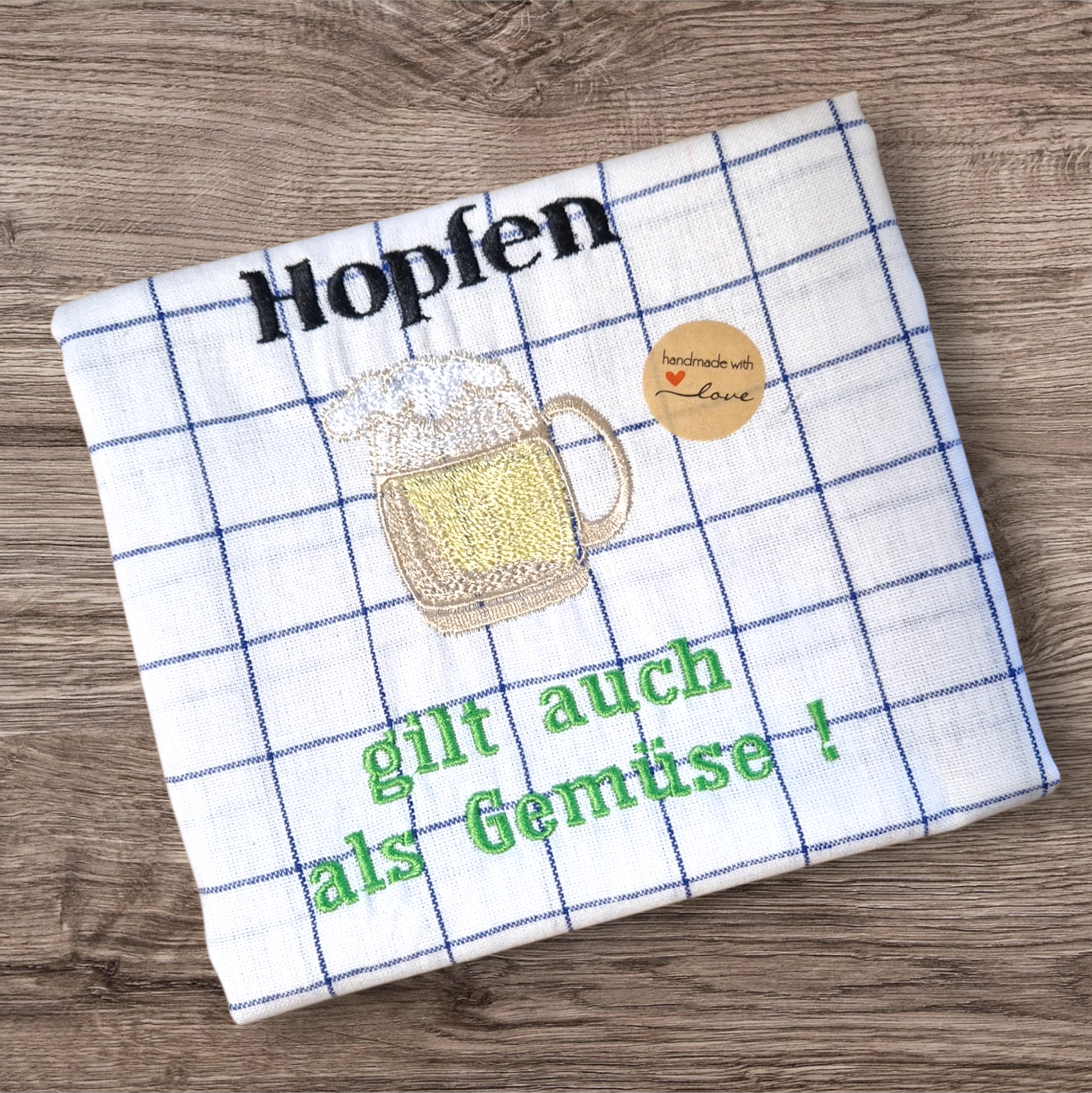 Küchenhandtuch "Hopfen" - Pirouette Handmade