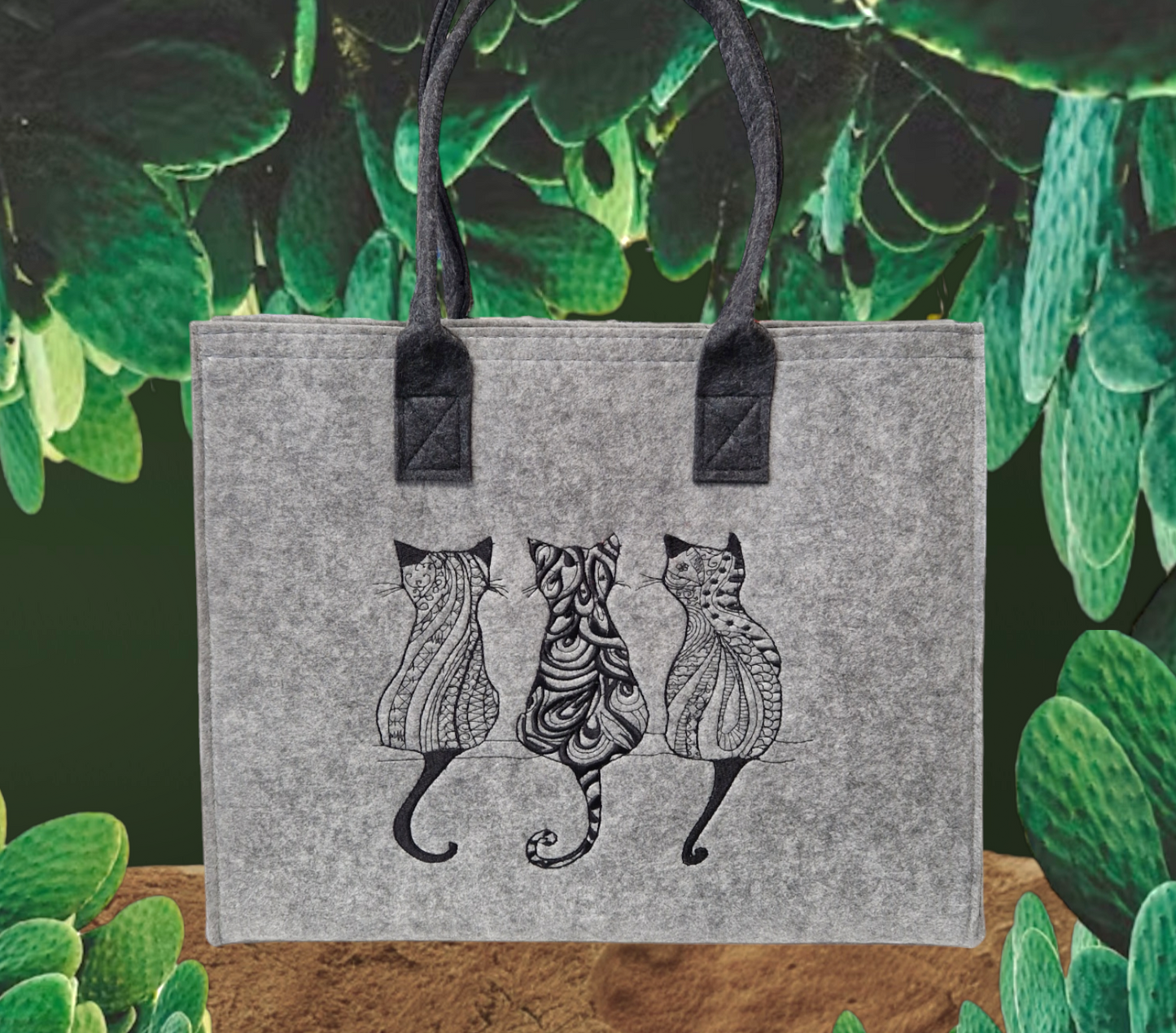 Filzshopper 3 Katzen - Pirouette Handmade