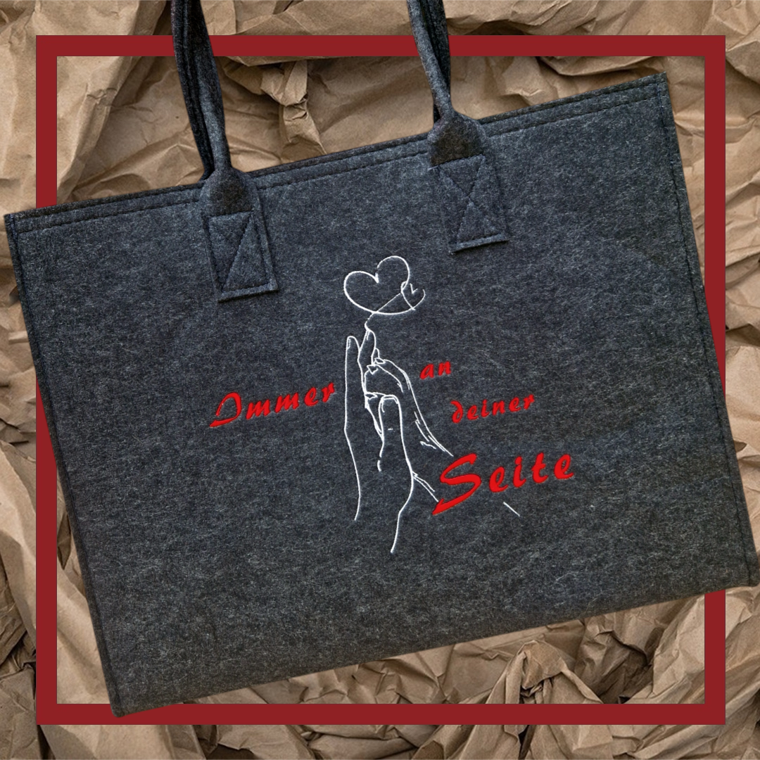 Filzshopper Hund & Mensch - Pirouette Handmade